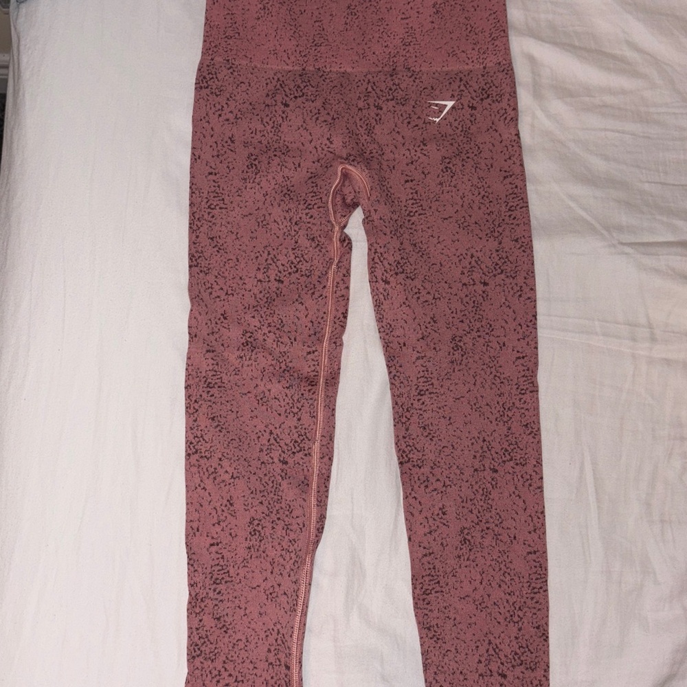 Gymshark Mauve Speckle High-Waist Seamless Leggings